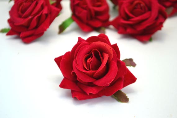 artificial roses red