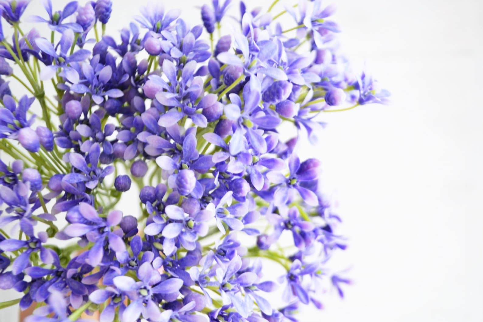 Purple Artificial Flowers Flower Filler Tiny Flowers Bouquet Etsy