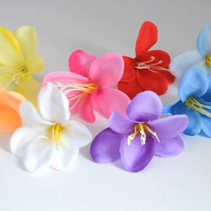 Silk artificial orchid Tropical flowers Faux orchid Hawaiian flowers Fake orchid Small flowers Tropical wedding