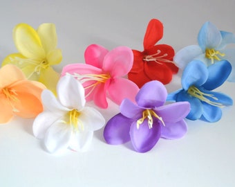 Silk Orchid Heads: Tropical Flower Decor, Wedding Decor (7cm)