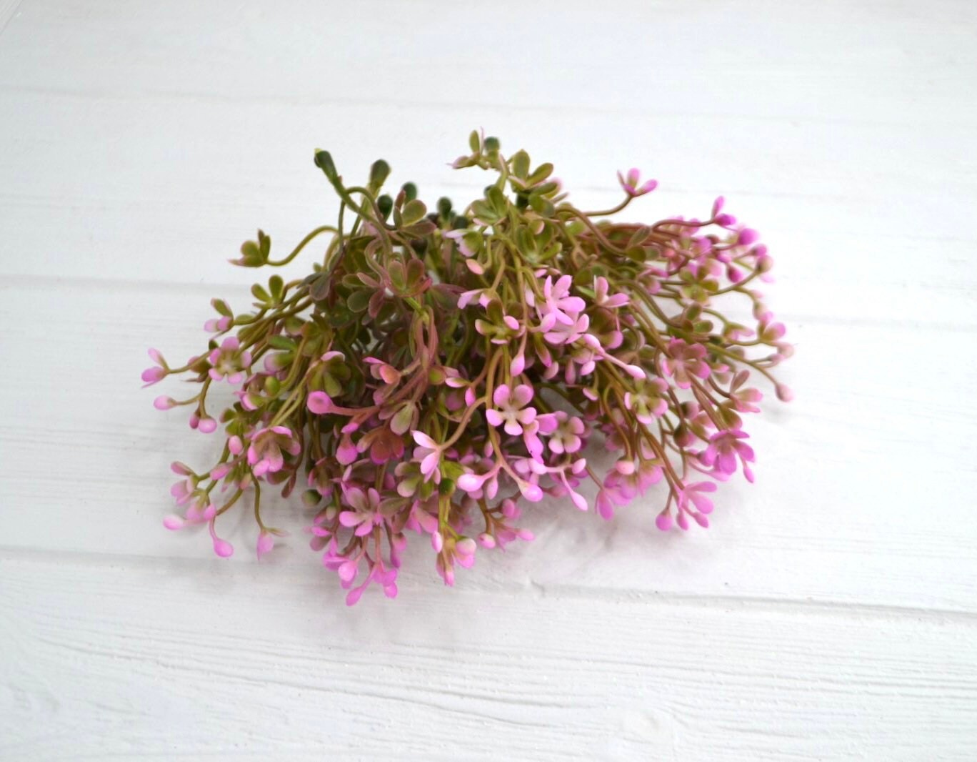 25 Sprigs Pink Tiny Artificial Flowers Small Filler Fake Etsy