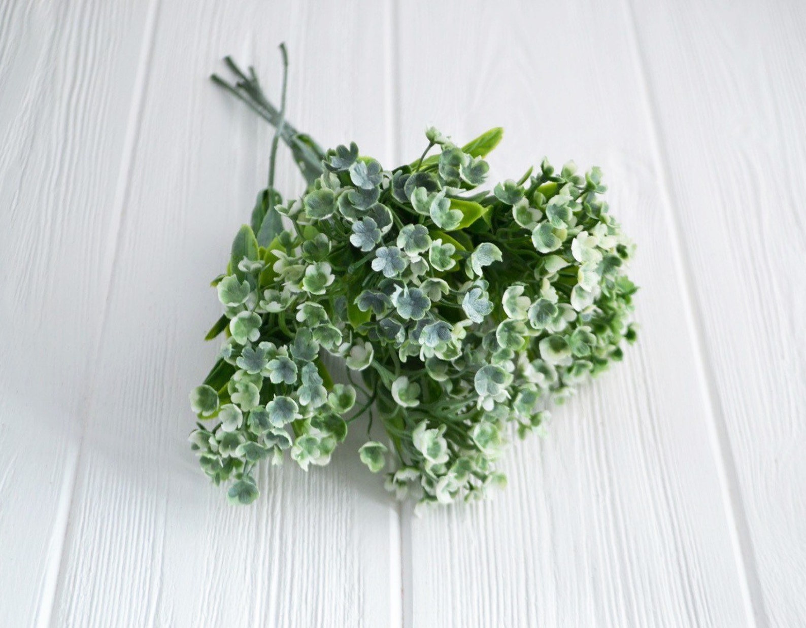 5 White artificial flower stems Fake flowers Flower filler Etsy