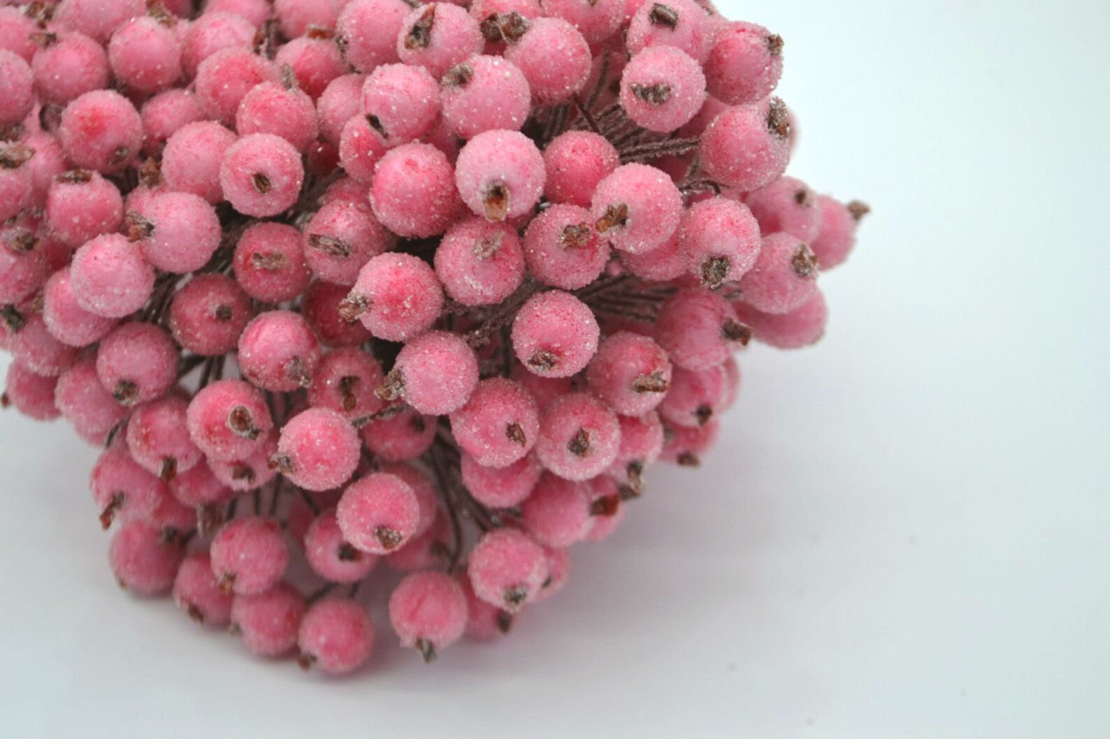 Artificial berry in Pink Faux Berry on wire Wrapping gift Etsy