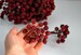 Burgundy berry Artificial fruit Scrapbooking supply Berry wreath Artificial flowers 