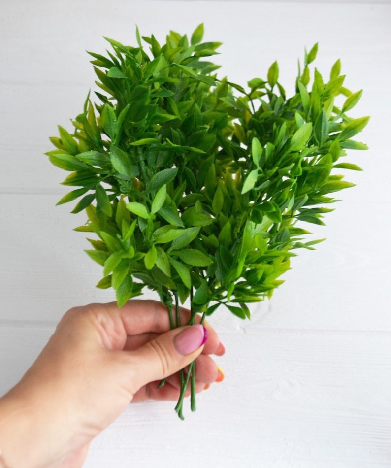 5 Floral greenery filler Greenery stems Flower filler Etsy