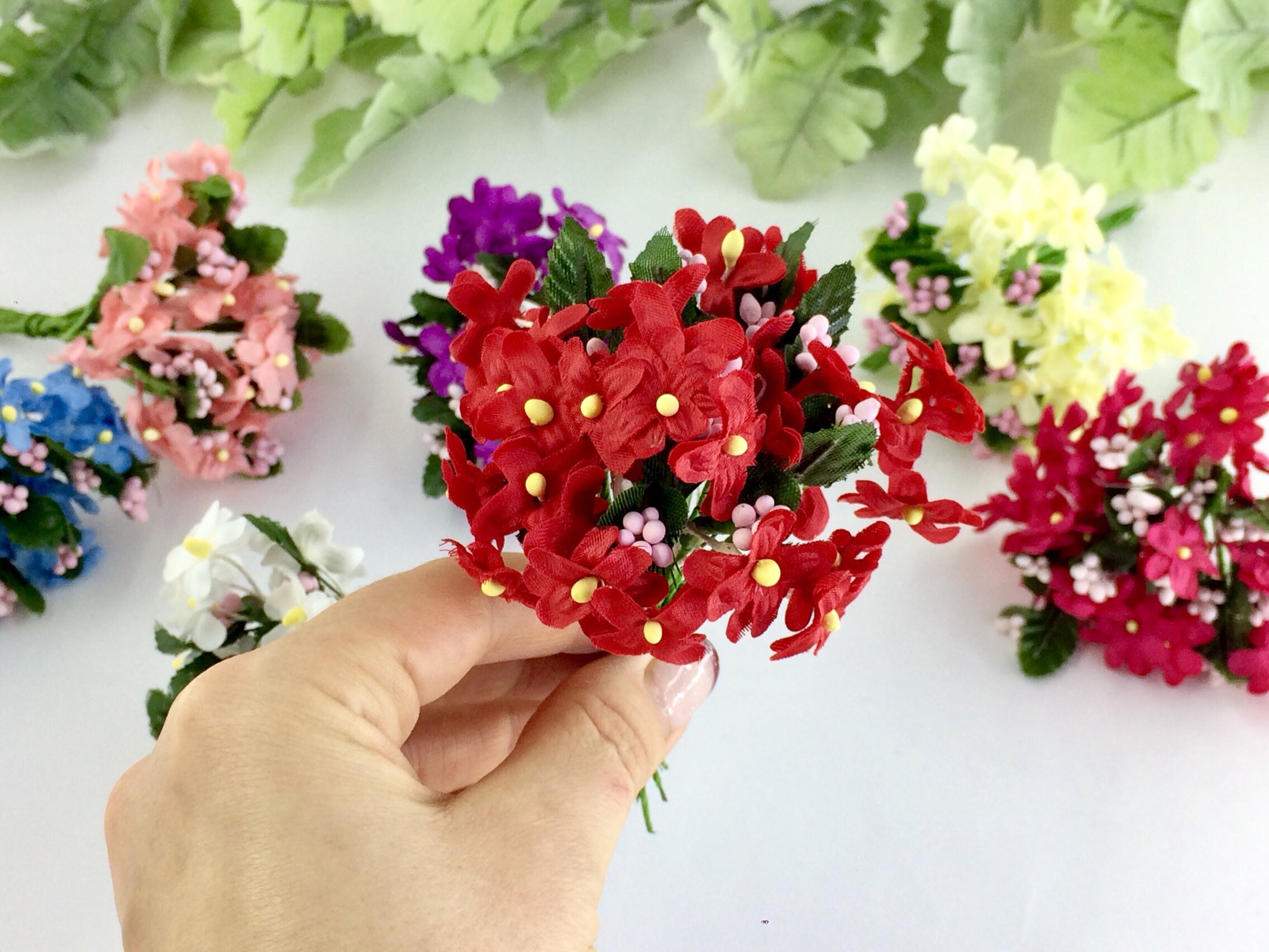 me not flower bouquets Mixed flower Millinery Etsy