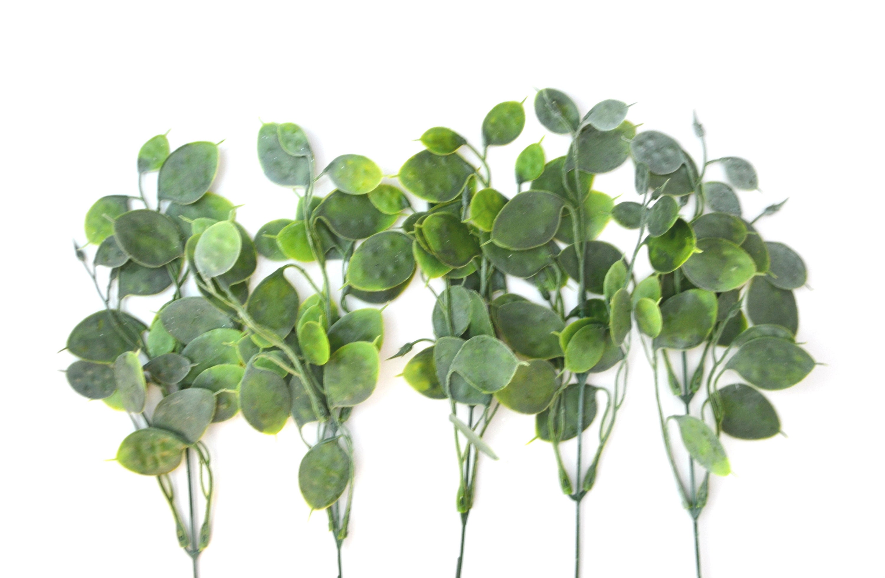 5 Artificial greenery Leaves stems Faux greenery stems Fake Etsy