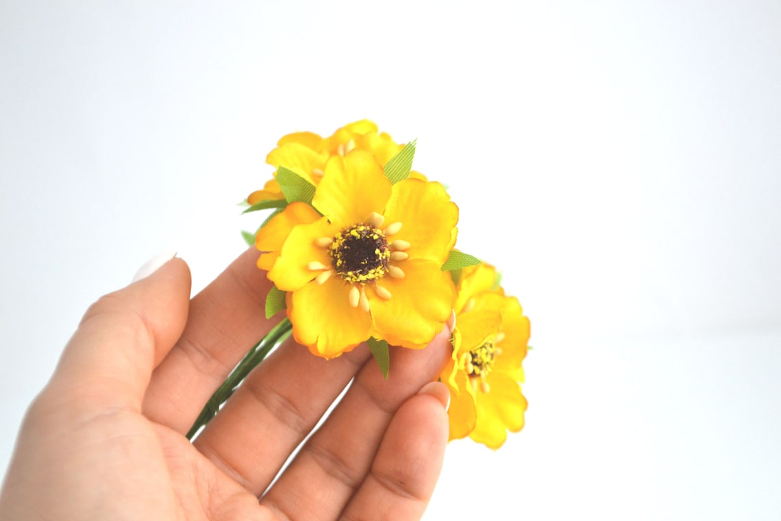 Small Poppy flowers Artificial poppy Fake poppy Mini bouquet Etsy