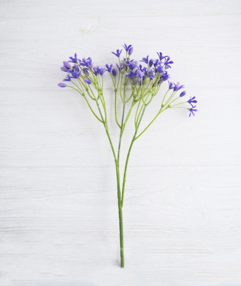 Purple Artificial Flowers Flower Filler Tiny Flowers Bouquet Etsy