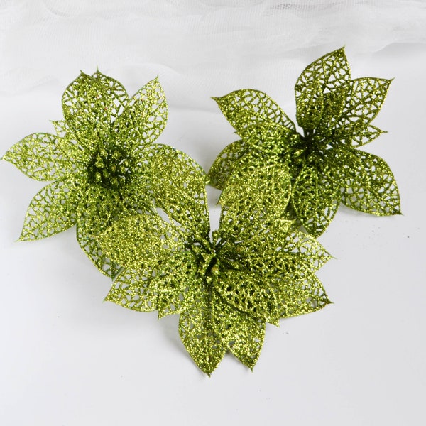 Artificial Poinsettias Etsy