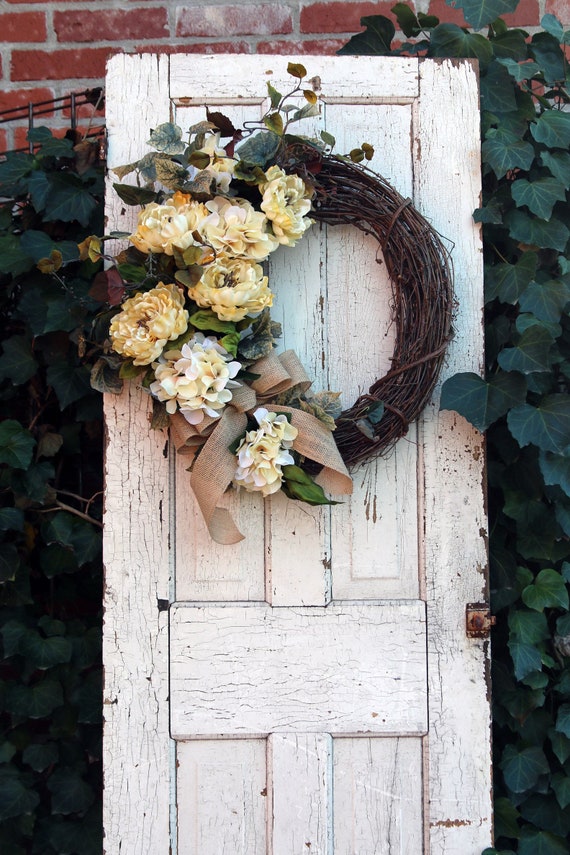 Front Door Wreath Rustic Farmhouse Wreath For Front Door Etsy