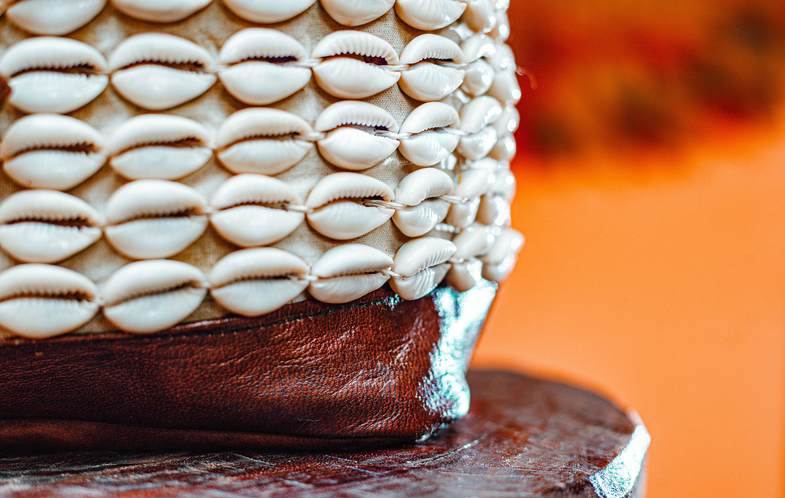 Cowrie Shell Bucket Bag (light Brown) - Etsy