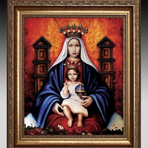 Our Lady of Coromoto Canvas Painting, Venezuela