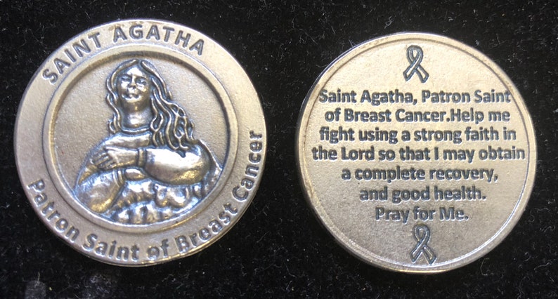 OUR LADY OF LOURDES LARGE METAL POCKET PRAYER COIN MEDAL TOKEN RELIGIOUS