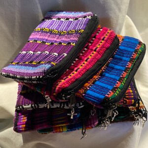 Rosary Pouches, Hand Woven and Embroidered Rosary Pouches with Cross Charm