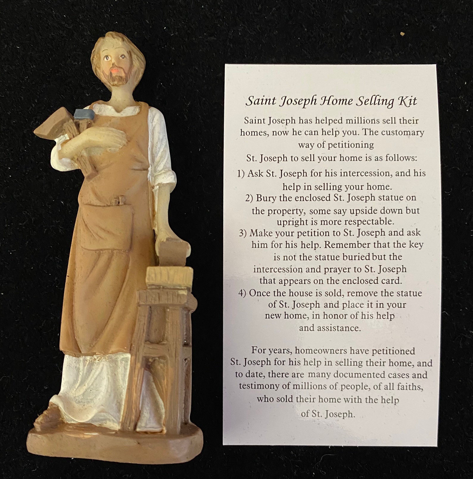 Saint Joseph Home Selling Kit Prayer Pope Francis Religious Etsy