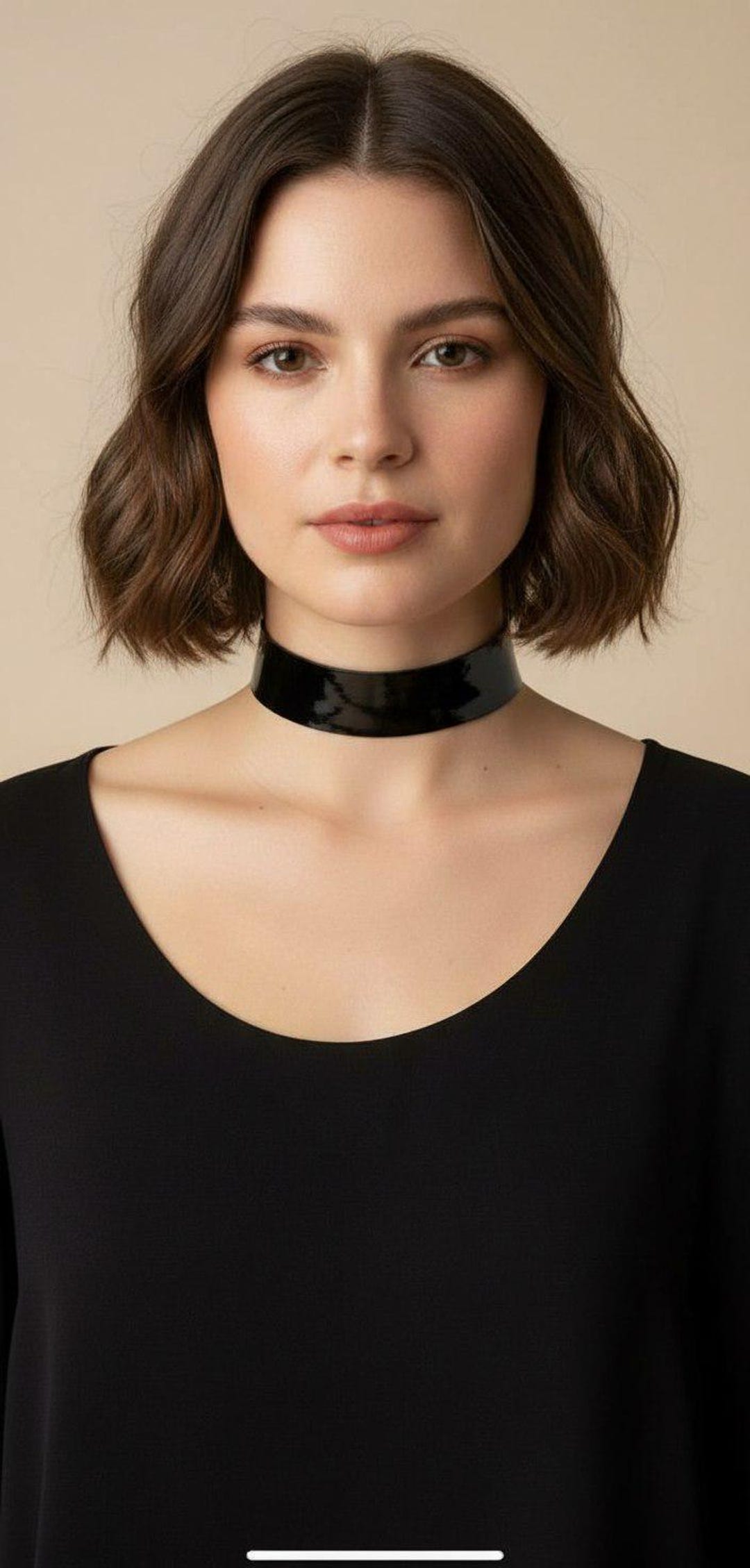 Patent Leather Choker With Snap Button Closure - Etsy
