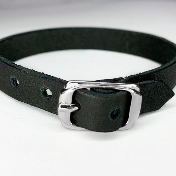 Buckle bracelet ; woman leather bracelet ; choker set with bracelet; genuine leather bracelet; men bracelet; unisex bracelet