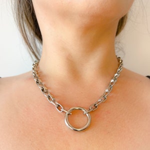 Chain choker with 25mm o ring image 1