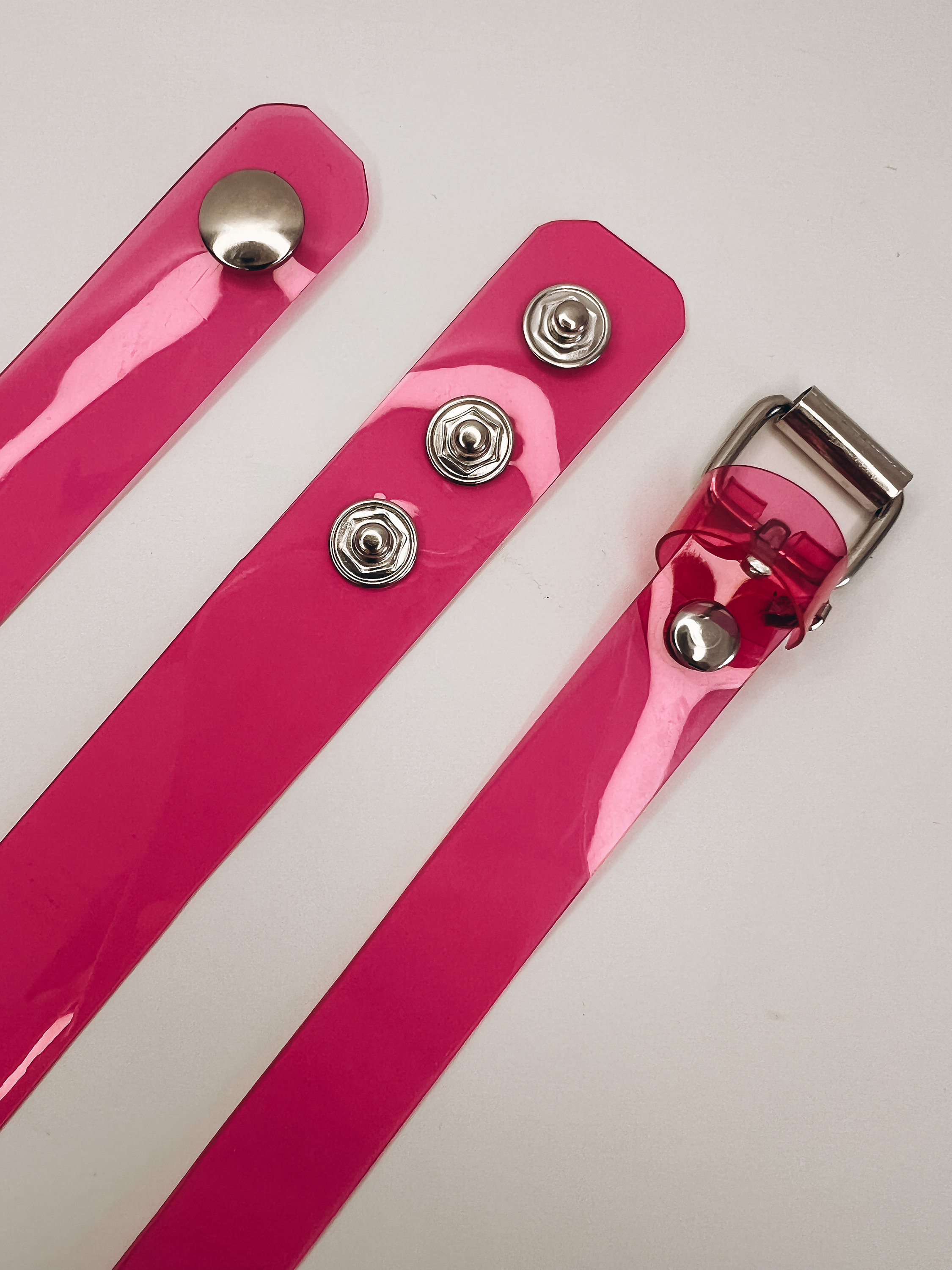 Pvc Choker Pink PVC Choker Heart Collar - Etsy