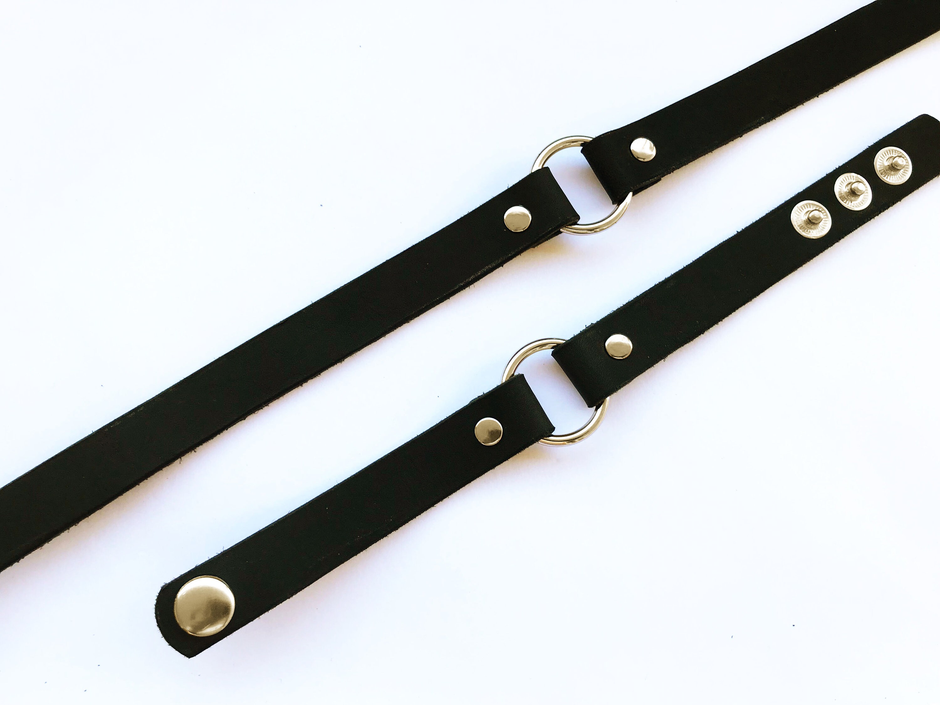Full Grain Leather Choker Necklace 15mm With 20mm O Ring - Etsy