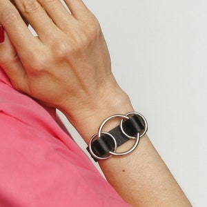Leather bracelet with o rings