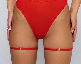 Porte-jarretelles élastique; Harnais de jambe ; harnais pour jambes; jarretelles; lingerie; bretelles de soutien-gorge en satin élastique; jambe jarretelle