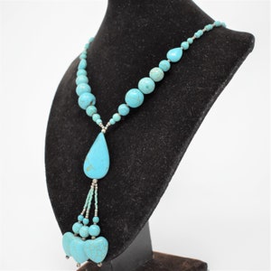 Vintage Turquoise Heart Necklace women handmade afghan jewelry Kochi - AREEAN