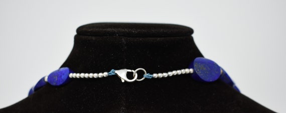 Lapis lazuli round necklace, AAAA++++ grade, 12mm… - image 6