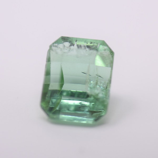 Green Tourmaline Emerald Cut, 4.90 carats, not treated GREEN Tourmaline, genuine gems •  Afghanistan Tourmalines by AREEAN