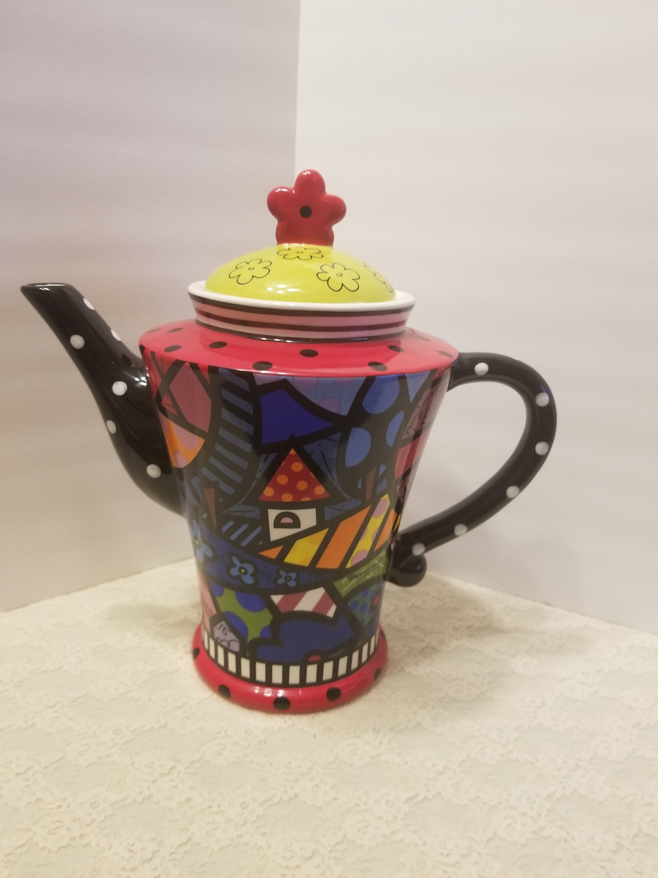 Romero Britto Giftcraft 14072 Home Design Full Size Artist  Etsy