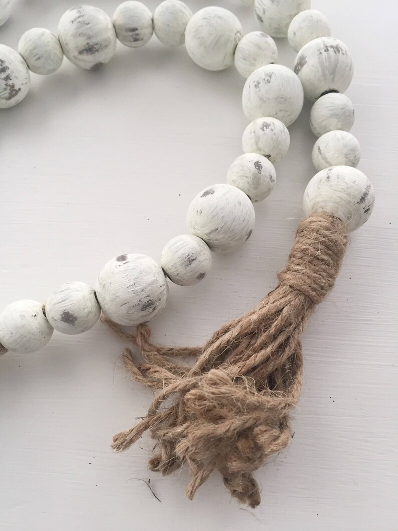 Farmhouse Beads Farmhouse Decor Home Decor Beads Wood Etsy