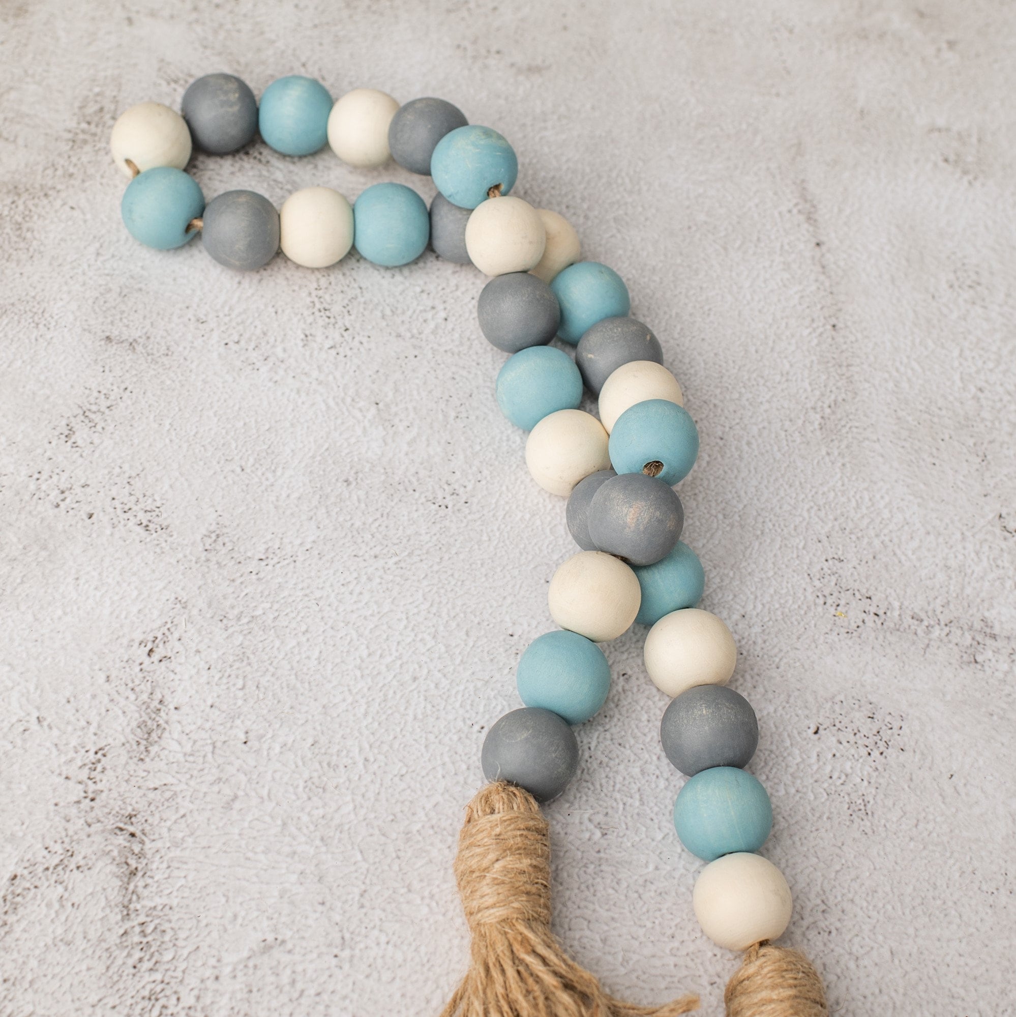 Farmhouse Beads Home Decor Beads Wood Bead Garland Etsy