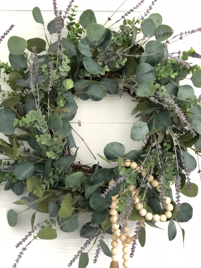 Lavender and Eucalyptus Wreath, Front Door Decor, Spring Wreath, Spring Porch Decor, Wreaths For Spring image 4