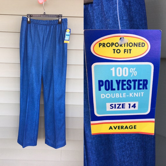 Deadstock Vintage 70s Polyester Pants/ Slacks/ De… - image 3