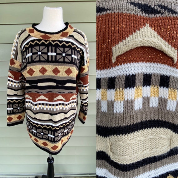 Vintage 80s 90s Sweater/ Christmas Sweater/ Coogi… - image 1