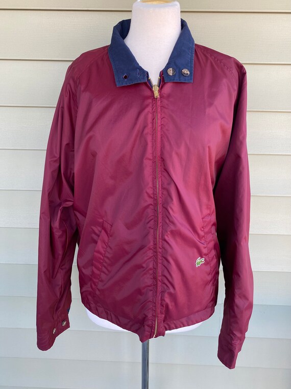 Vintage 70s Lacoste Jacket/ Reversible/ Windbreak… - image 2