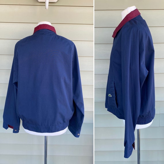 Vintage 70s Lacoste Jacket/ Reversible/ Windbreak… - image 5