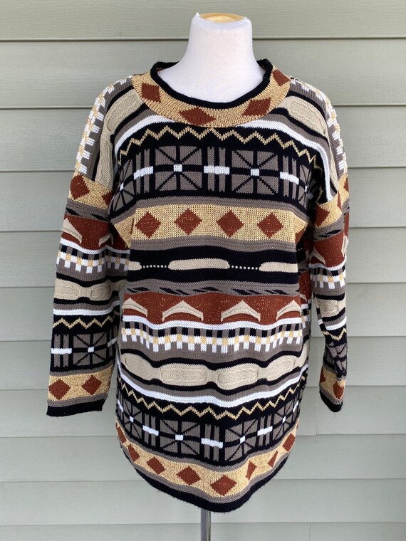 Vintage 80s 90s Sweater/ Christmas Sweater/ Coogi… - image 2