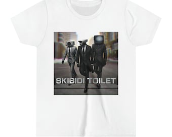 Skibidi Toilet Tee-shirt à manches courtes unisexe pour jeunes