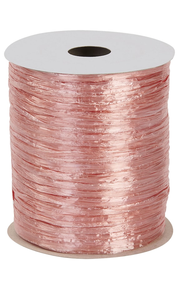 Pearlized Pink Wraphia Ribbon 1//4 x 100 Yards