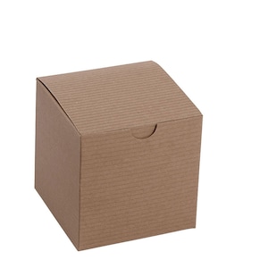 Gift Boxes 4&quot;L x 4&quot;W x 4&quot;D Kraft Case of 100