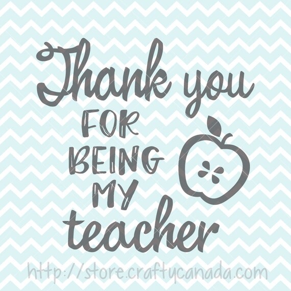 Download Thank You For Being My Teacher Svg Png Teacher Svg Teacher Etsy