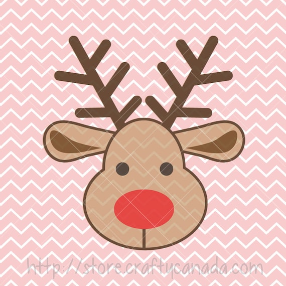 Download Reindeer Svg And Png Reindeer Clipart Rudolph Svg Rudolph Etsy