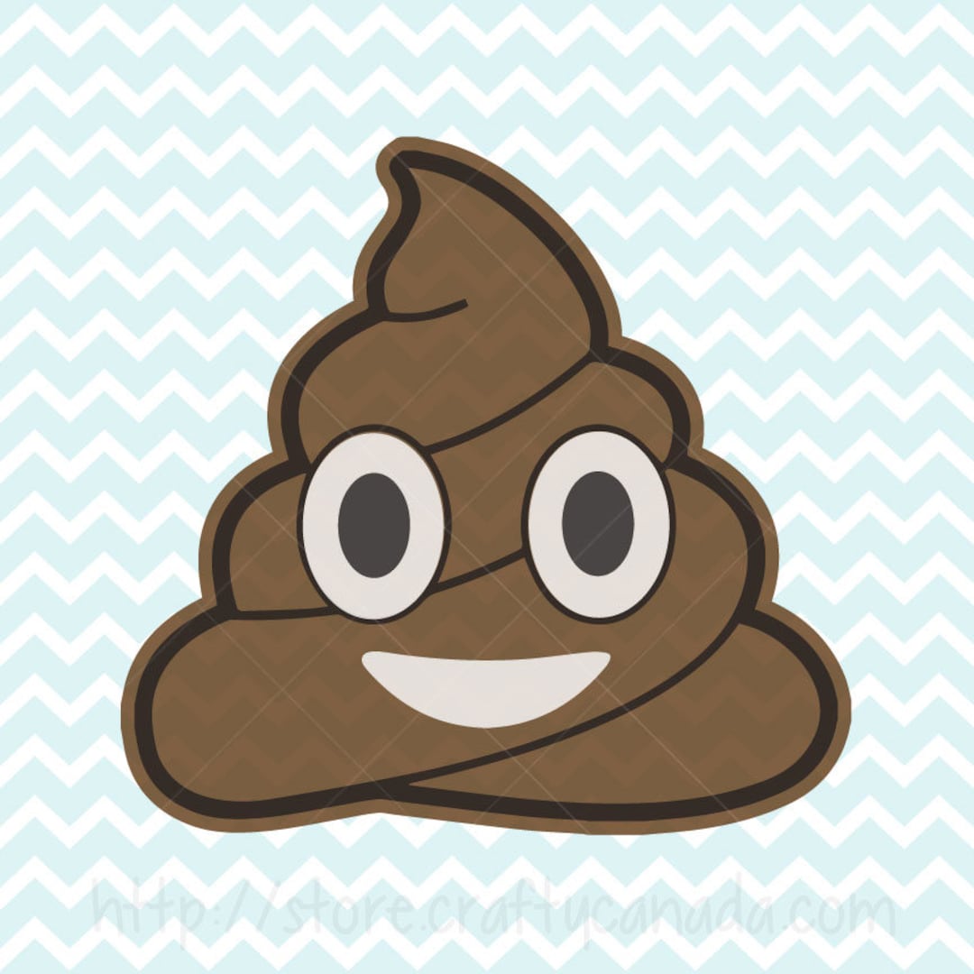 Poop Emoji SVG and PNG, Poop, Poop Emoji Clipart, Poop SVG, Commercial ...
