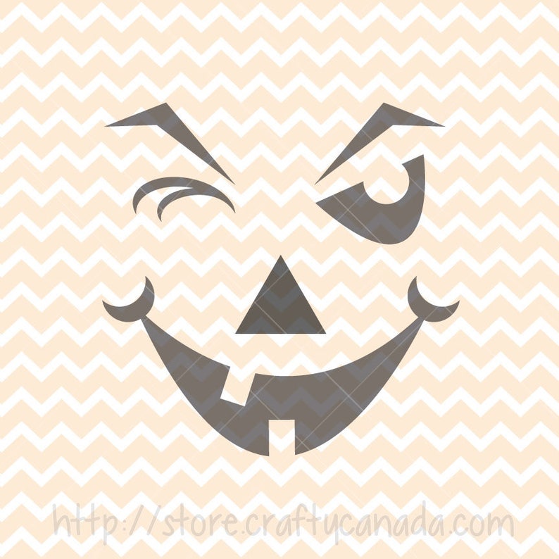 Download Scary Pumpkin Face SVG & PNG Jack-O-Lantern Pumpkin | Etsy