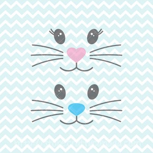 Häschen-Gesicht SVG und PNG, Mädchen-Häschen svg, Junge-Häschen svg, Ostern SVG, Ostern Clipart, Häschentaschen diy, Kommerzielle Nutzung Clipart