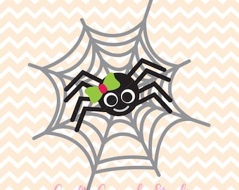 Spider SVG, Spider Print and Cut PNG, Spider Clipart, Halloween SVG, Halloween Die Cuts, Spider Web svg, Cricut svg, Silhouette svg