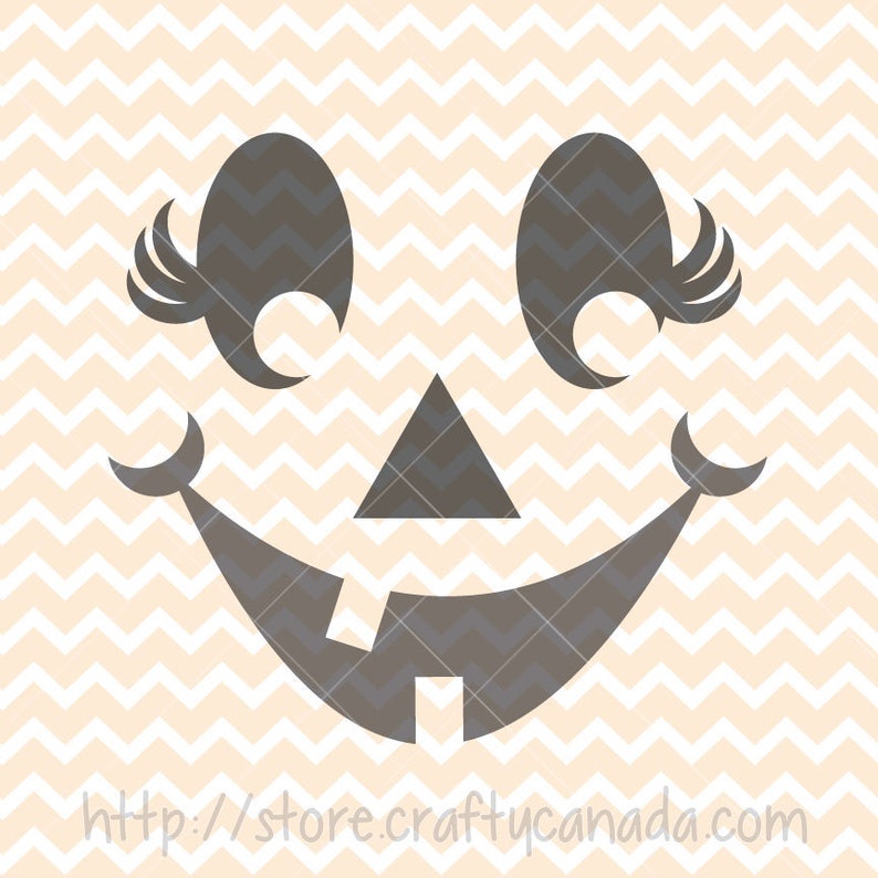 Girl Jack-o-lantern Girl Pumpkin Halloween Cricut Explore - Etsy
