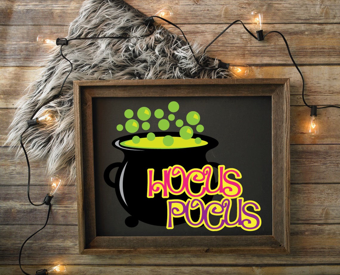 Cauldron SVG Hocus Pocus SVG Halloween SVG Halloween Print - Etsy